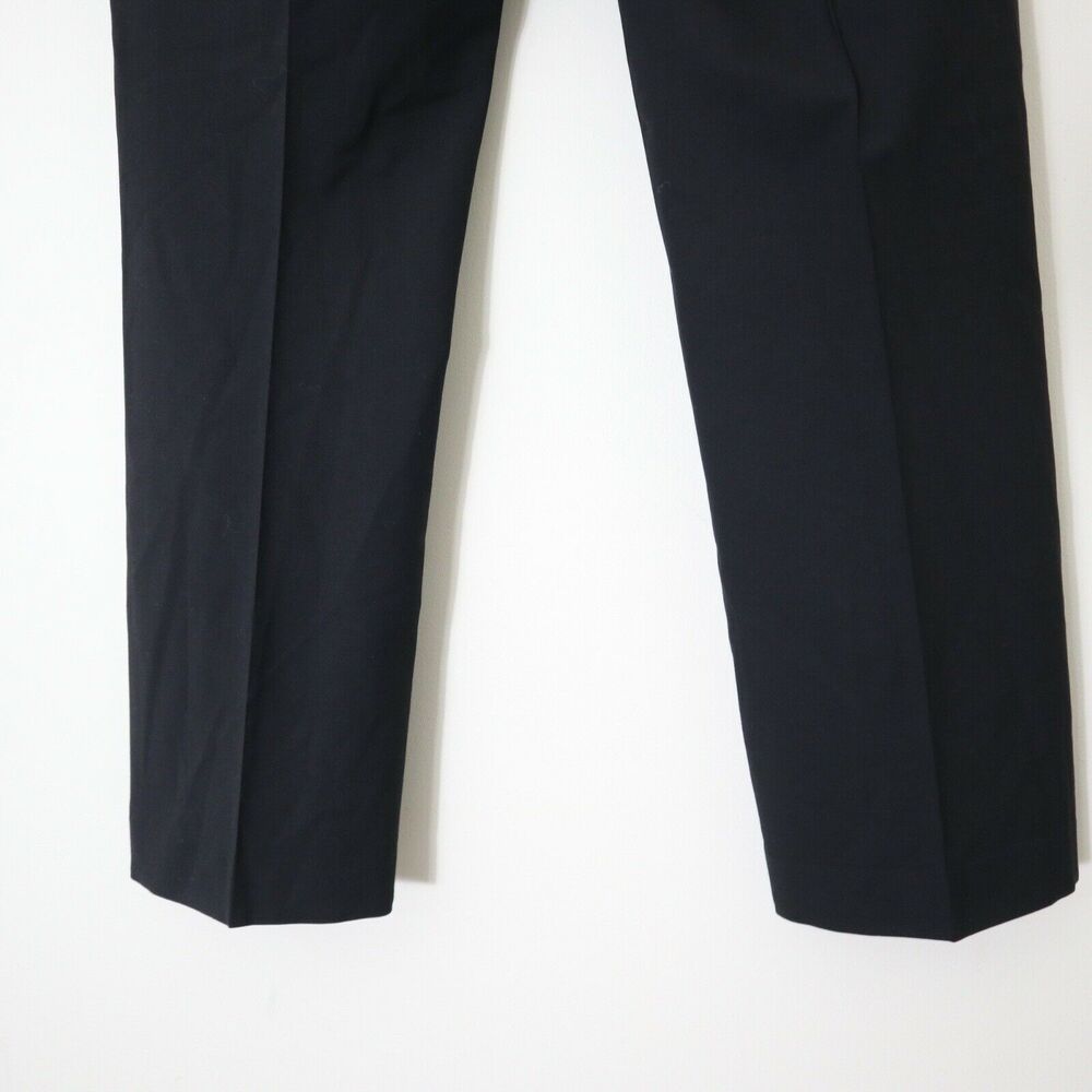 Eileen Fisher Wool Blend Straight Leg Trousers Career Work Black - Picture 9 of 9